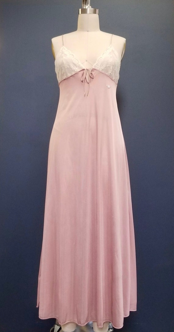 Vintage 1970s Diane Von Furstenberg DVF Mauve Sil… - image 3