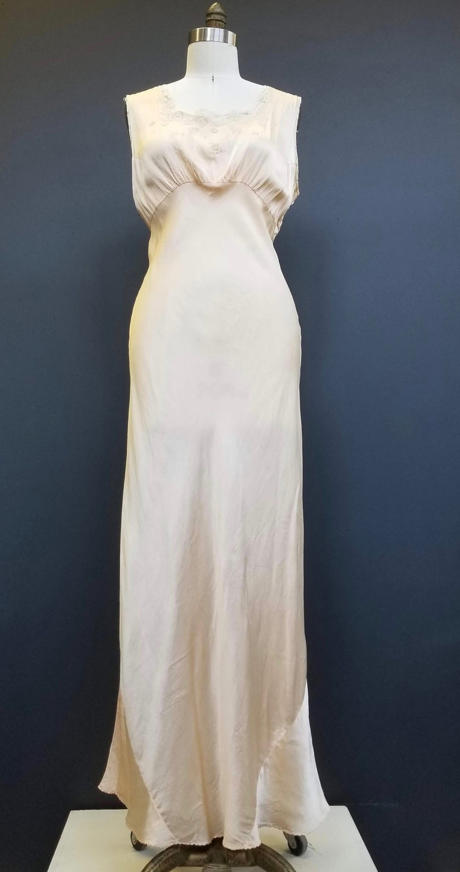 Antique Vintage 20s/30s Her Majesty Peachy Pink Bias Cut Satin - Etsy