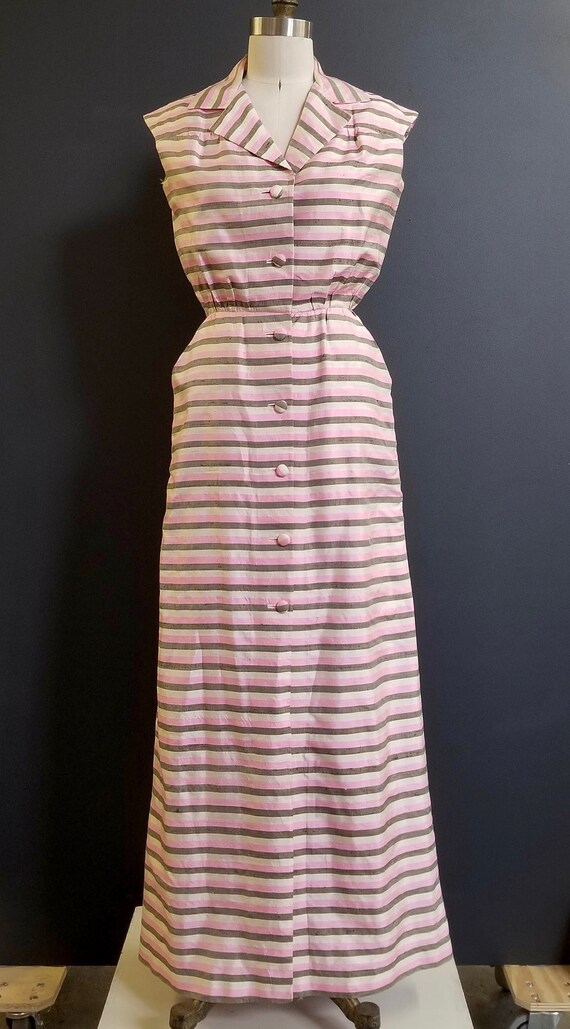 Vintage 1950/60s Custom made Shirlee Gates Silk P… - image 5