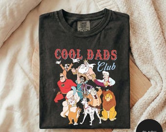 Retro 90s Disney Cool Dad Club Shirt, Best Dad Ever Tee, Goofy Mufasa Triton Dad Shirt, Funny Disney Dad Gift, Family Trip Dad Tee