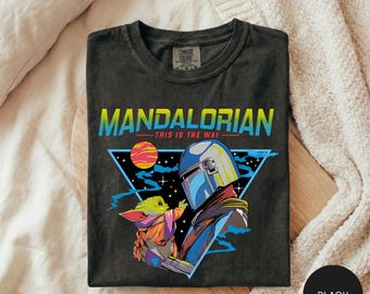 Mandalorian and Grogu Shirt, This Is The Way Tee, Grogu Bounty Hunter Star Wars Shirt, Disneyland Galaxys Edge Tee, Star Wars Fan Gift