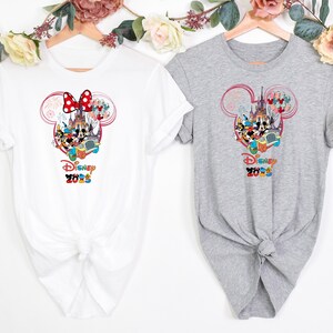 Disney Trip 2025 Toddler T-Shirt, Disney Colorful Park Tee, Mickey And Minnie Baby Bodysuit, Gift For Kids, Mickey And Friends Kids Shirt