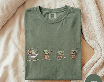Disney Baby Yoda Grogu Shirt, Retro Star Wars Galaxy Tee, Vintage Millennium Falcon Shirt, Magic Kingdom Star Wars Tee, Grogu Fan Gift