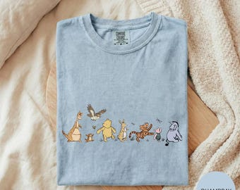Camiseta de Winnie the Pooh y sus amigos, camiseta Comfort Colors de Pooh Bear, camiseta de Pooh de Disneyland, sudadera para viaje a Disney, camiseta de regalo de Pooh y sus amigos.