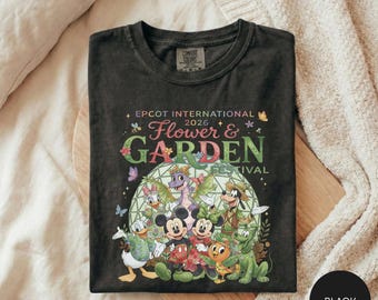 Epcot Flower and Garden 2026 Shirt, Figment Disney Tee, Orange Bird Shirt, Epcot Festival Shirt, WDW Family Trip Tee, Disney Park Shirt