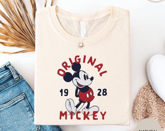 Retro Original Mickey Shirt, Vintage Mickey Mouse Tee, Magic Kingdom Disney Shirt, Disneyworld Family Vacation Tee, Mickey Trip Gift