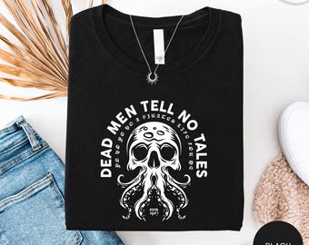 Dead Men Tell No Tales Shirt, Caribbean Pirate Tee, Pirates Adventure Disney Shirt, Skull Pirate Gift Tee, Disney Pirate Fan Shirt