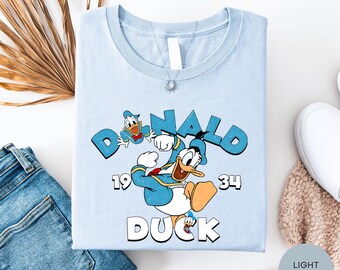 Vintage Donald Duck Est 1934 Shirt, Retro Donald Disney Tee, Disneyland Trip Shirt, Disney Vacation Donald Gift, Classic Duck Tee
