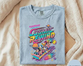 Retro 80s Guardians of the Galaxy Shirt, Cosmic Rewind Epcot Tee, Mickey Friends Disney Shirt, WDW Family Trip Tee, Disney Coaster Gift