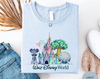 Vintage Disney Parks Shirt, All Four Parks Disney Tee, Magic Kingdom Epcot Hollywood Studios Shirt, Disney Family Trip Tee, Park Gift