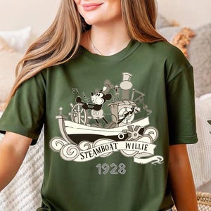 Steamboat Willie T-shirt, Disney Mickey Mouse Steamboat Willie Shirt, Disney Cruise Trip Tee, WDW Family Vacation Shirt, Retro Mickey Shirt