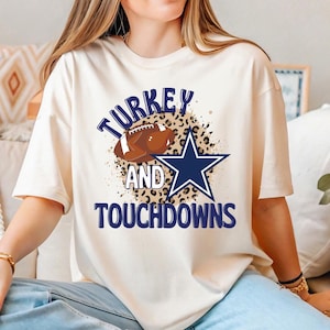 Turkey And Touchdowns Shirt, Football Shirt, Thanksgiving Day T-Shirt, Football Season Shirt, Turkey Day Shirt, Funny Thanksgiving Shirt