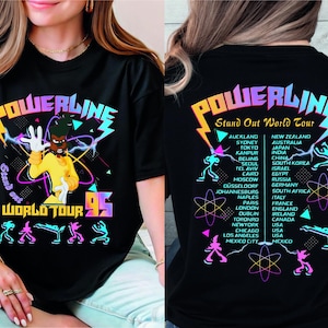 Powerline T-shirt, World Tour 95 Shirt, Disney A Goofy Movie Tee, Vintage Disney Powerline Shirt, WDW Family Vacation Tee, Disney Trip Shirt