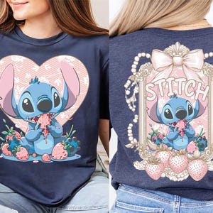 Stitch Bow Shirt, Disney Stitch T-shirt, Disney Lilo And Stitch Shirt, Lilo And Stitch Shirt, Disneyland Trip Shirt, WDW Family Vacation Tee