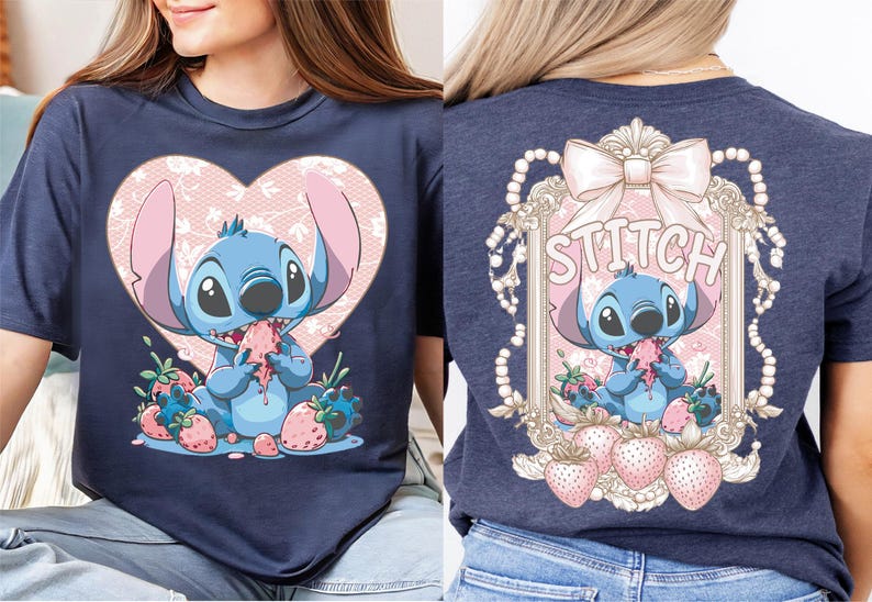 Stitch Bow Shirt, Disney Stitch T-shirt, Disney Lilo And Stitch Shirt, Lilo And Stitch Shirt, Disneyland Trip Shirt, WDW Family Vacation Tee