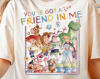 Camiseta "Tienes un amigo en mí", camiseta de Toy Story, sudadera de Woody y sus amigos, camiseta de vacaciones familiares en Walt Disney World, suéter de Disney Toy Story