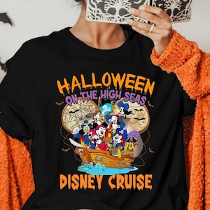 Halloween On The High Seas Shirt, Disney Cruise Shirt, Disney Halloween Shirt, Mickey & Friends Halloween Shirt, Spooky Season Cruise Shirt