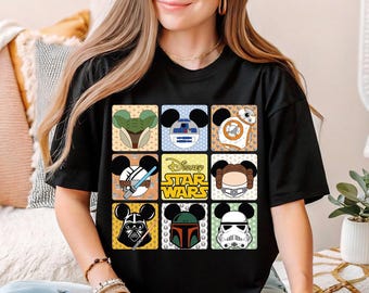 Star Wars Mickey Ears Shirt, Mickey Head Star Wars Shirt, Galaxy's Edge Sweater, Star Wars T-Shirt, WDW Family Trip Shirt, Disneyworld Tee