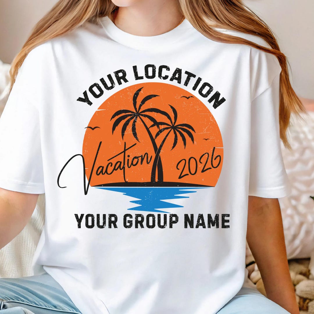Custom Family Vacation 2026 T-shirt, Personalized Group Vacation Shirt ...