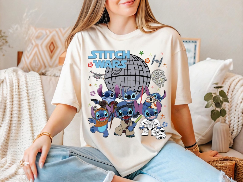 Star Wars Stitch Shirt, Disney Star Wars Shirt, Stitch Galaxy's Edge Sweater, Disney Stitch T-Shirt, Stitch Mandalorian Shirt, Stitch Tee
