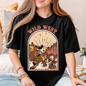 Wild West T-shirt, Disney Mickey And Donald Shirt, Mickey Cowboy Tee, WDW Family Vacation Tee, Disney Western Cowboy Tee, Magic Kingdom Tee