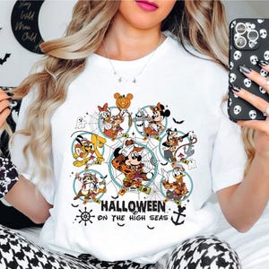 Halloween On The High Seas Shirt, Disney Mickey And Friends Halloween Shirt, Mickey & Co Cruise Halloween Shirt, Spooky Season Cruise Shirt