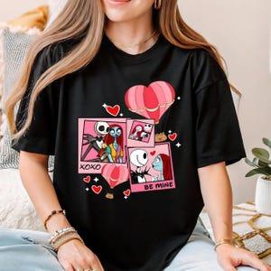 Jack And Sally Valentine Shirt, Nightmare Romance Shirt, Cute Gothic Valentine T-shirt, Be Mine XOXO Sweatshirt, Romantic Love Story Shirt