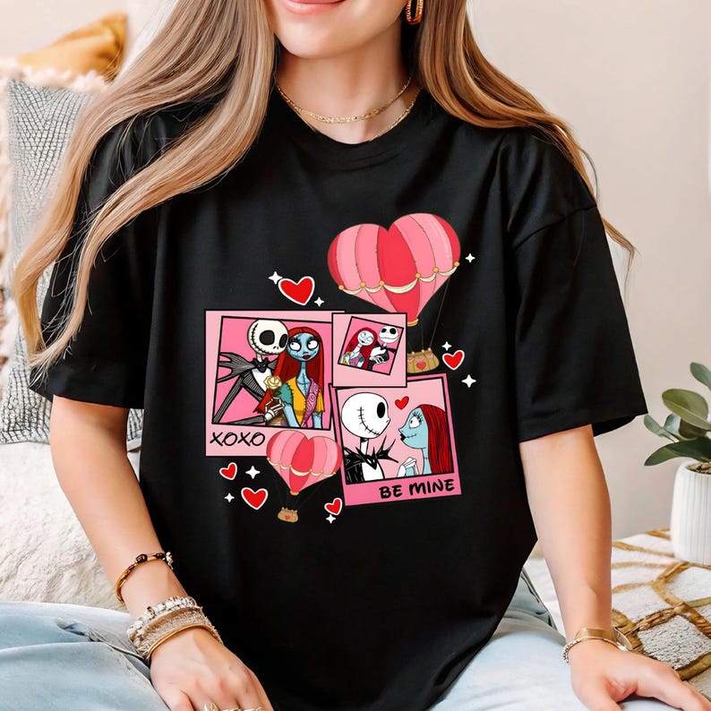 Jack And Sally Valentine Shirt, Nightmare Romance Shirt, Cute Gothic Valentine T-shirt, Be Mine XOXO Sweatshirt, Romantic Love Story Shirt