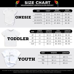 the size chart for a baby boy's bodysuit