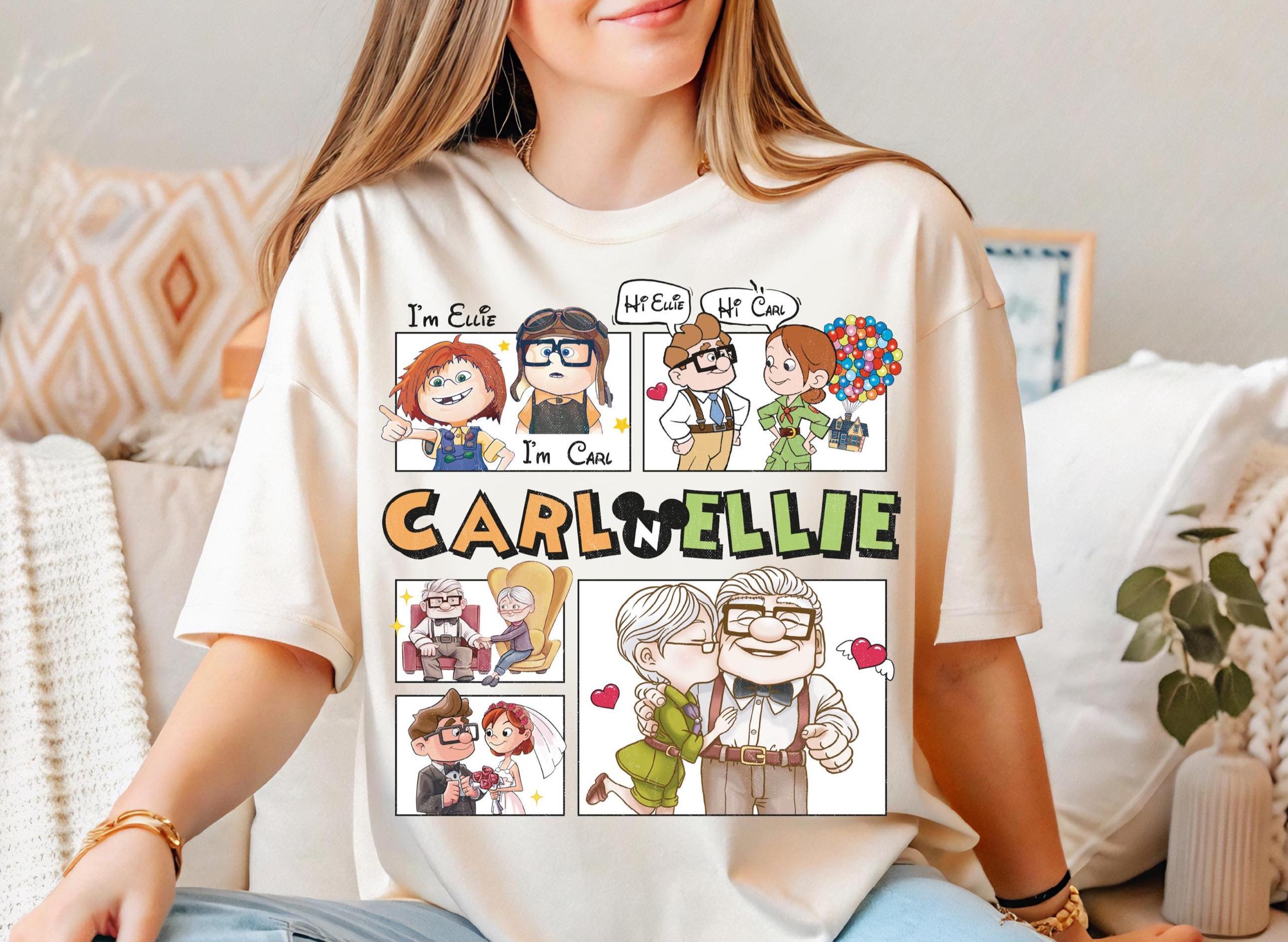 Disney Carl And Ellie Shirt, Disney Up Movie Shirt, Disney Couple Matching Tee, Carl And Ellie Tee, Pixar Up Carl Tee, House Balloon Tee