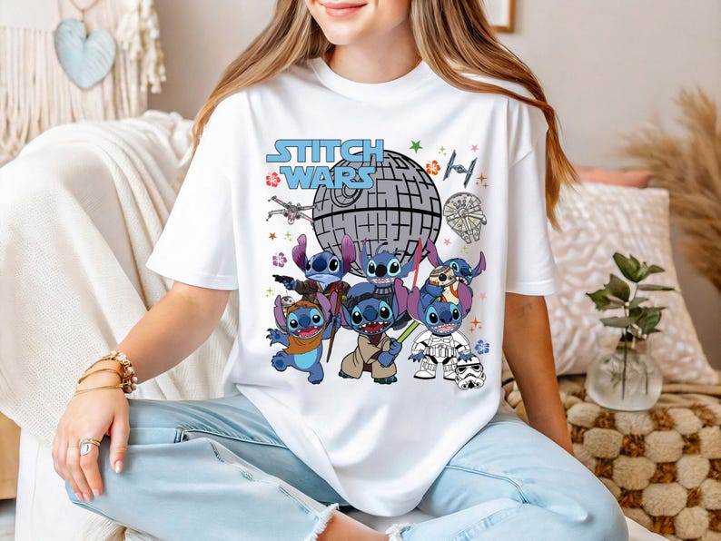 Star Wars Stitch Shirt, Disney Star Wars Shirt, Stitch Galaxy's Edge Sweater, Disney Stitch T-Shirt, Stitch Mandalorian Shirt, Stitch Tee