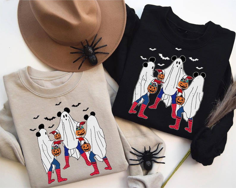 Spiderman Ghost Shirt, Spooky Spiderman Shirt, Spiderman Halloween Shirt, Disney Marvel Halloween Tee, Spider Man T-Shirt, Spooky Season Tee