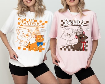 Aristocats 1970 Shirt, Disney Aristocats Shirt, Disney Cats Tee, Disney Marie Cat Tee, WDW Family Vacay Tee, Disney Trip Tee, Cat Lover Tee