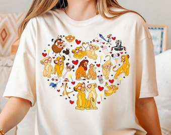 Lion King Love Shirt, Disney Lion King Valentine Shirt, WDW Family Vacation Sweatshirt, Cute Valentine T-shirt, WDW Lion King Lovers Shirt
