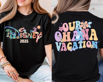 Our Ohana Vacation T-shirt, Disney Lilo And Stitch Shirt, Disney Family Matching Shirt, WDW Family Vacation T-Shirt, Stitch Lover Shirt