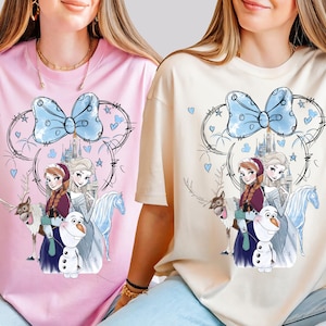 Disney Frozen Anna & Elsa Shirt, Disney Frozen Sweater, Disney Girls Trip T-Shirt, Frozen Minnie Ears Shirt, Frozen Family Matching Shirt