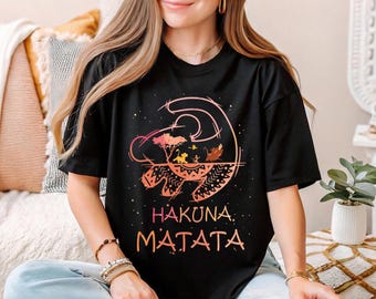 Camiseta Hakuna Matata do Rei Leão, Camiseta Simba da Disney, Camiseta Reino Animal, Camiseta Rei Leão, Moletom Viagem em Família WDW