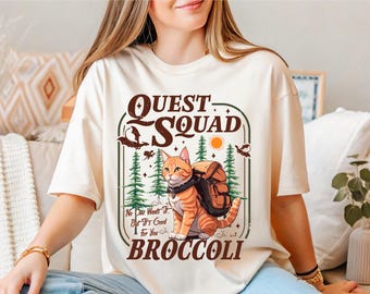 Quest Squad Broccoli T-shirt, Broccoli Cat Shirt, Dragon Rider Shirt, Fourth Wing Tee, Xaden Riorson Shirt, Ridoc Romansy Tee, Bookworm Tee