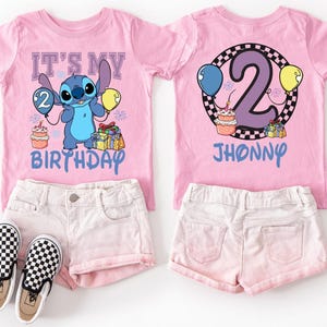 Stitch It's My Birthday-shirt, Disney Stitch-verjaardagsshirt, aangepast verjaardagsfeestje, shirt Disney Trip, Stitch And Lilo-verjaardagsshirt