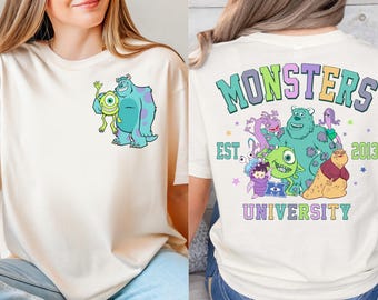 Monsters University Est. 2013 Shirt, Disney Monster School Shirt, Mike Wazowski & Friends Shirt, Back To School Tee, WDW Family Vacay Shirt