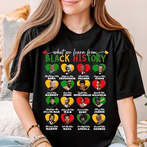 What We Learn From Black History Shirt, Black Life Freedom Shirt, Black History Tee, BLM Tee, Black Lives Matter Shirt, Afro American Shirt