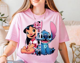 Chemise Disney Lilo & Stitch, chemise Aloha Hawaii Lilo et Stitch, T-shirt de la famille Ohana Disney, cadeau pour amateur de point, chemise Disney Stitch