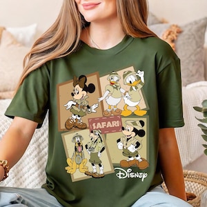 Mickey And Friends Leopard Coquette Bows Animal Kingdom Shirt, Disney Safari Mode Let&#39;s Get Wild Tee, Magic Kingdom Family Vacation Trip