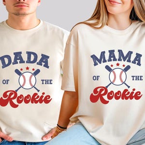 Dada Of The Rookie Shirt, Mama Of The Rookie Shirt, Baseball Player Tee, Baseball Lover Shirt, Baseball Season Shirt, Baseball Mom Dad Tee