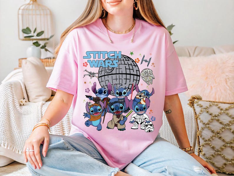 Star Wars Stitch Shirt, Disney Star Wars Shirt, Stitch Galaxy's Edge Sweater, Disney Stitch T-Shirt, Stitch Mandalorian Shirt, Stitch Tee