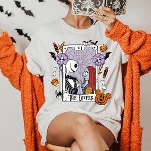 Halloween Lovers Shirt, Jack And Sally Couple Tshirt, Disney Halloween Shirt, Disney Jack Skellington Tee, Disney Spooky Season Sweater