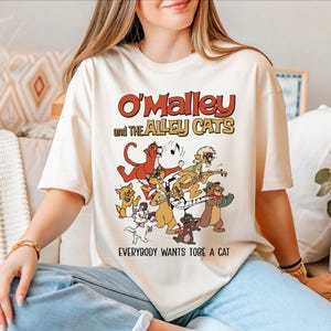 Retro O’Malley The Alley Cats Everybody Wants To Be A Cat Shirt, Disney Aristocats Shirt, Disney Cats Shirt, Disney Marie Cat Trip Shirt