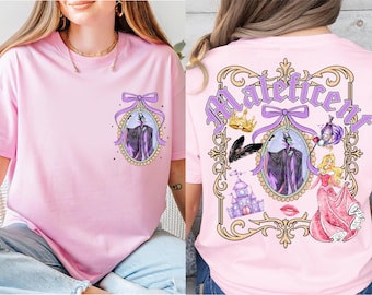 Coquette Maleficent Bow T-shirt, Disney Maleficent Shirt, Disney Villains Tee, Bad Girls Shirt, Maleficent Shirt,  WDW Family Vacay Tee