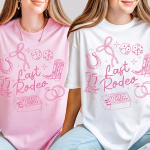 Last Rodeo Shirt, Western Bridal Party Shirt, Cowgirl Bridal Tee, Western Bachelorette Shirt, Bride&#39;s Last Ride Shirt, Final Rodeo Party Tee