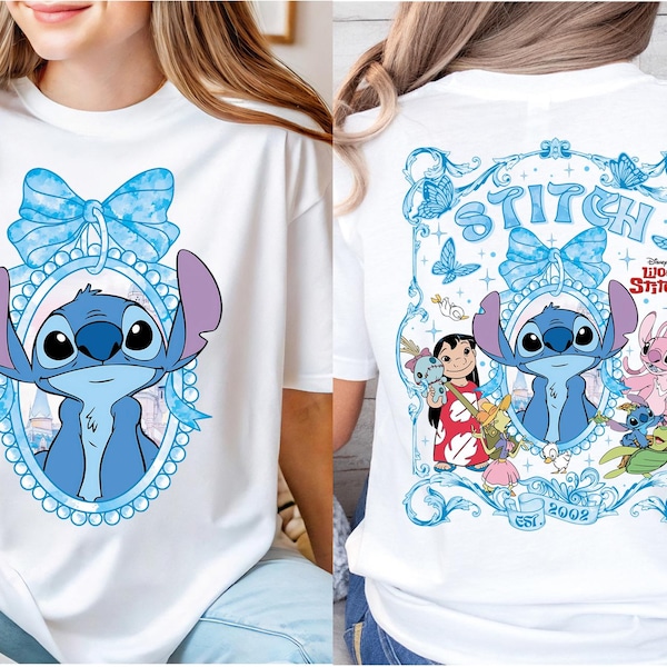 Coquette Stitch Shirt, Disney Lilo And Stitch Shirt, Stitch Shirt, Lilo And Stitch Movie Shirt, Disneyland Trip Shirt, Disney Birthday Gift